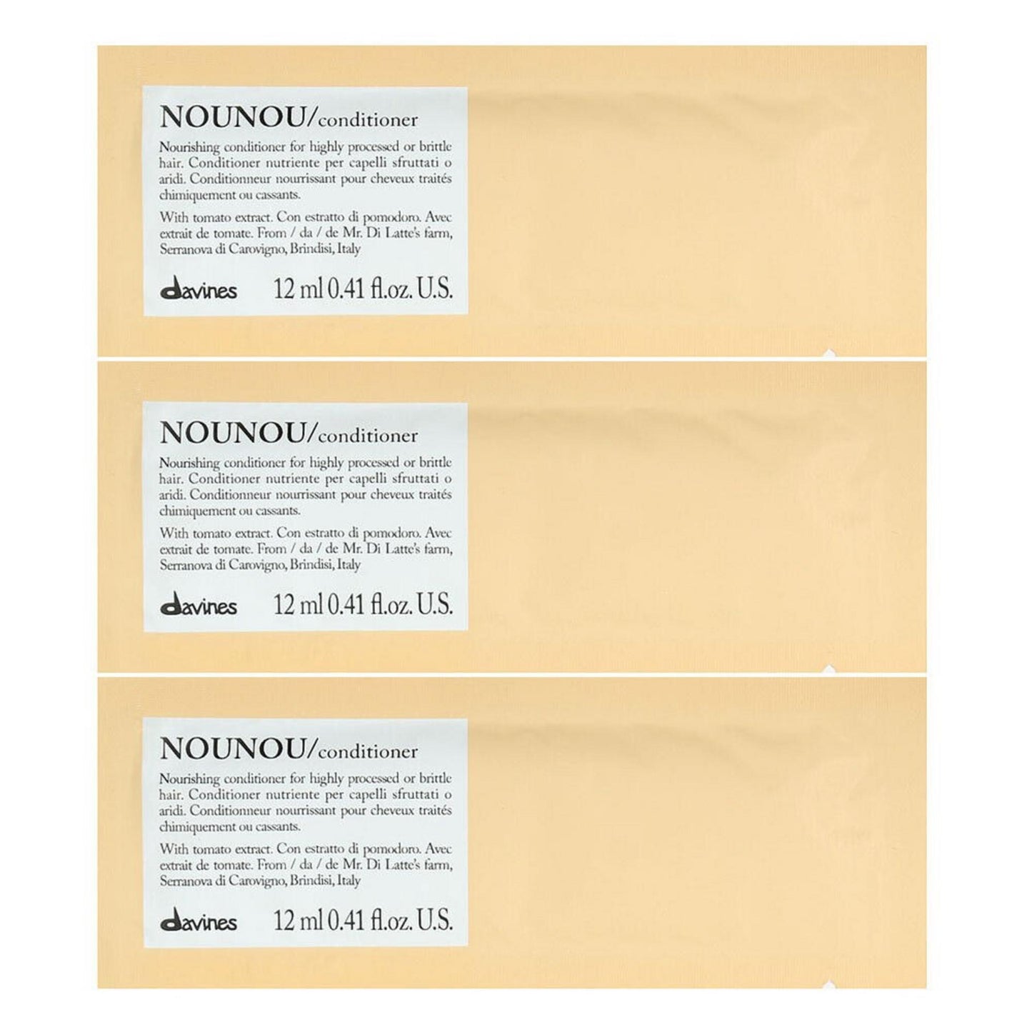 Davines Davines, Nounou, Haarspülung, Nahrhaft, 12 stk, 12 ml Regular