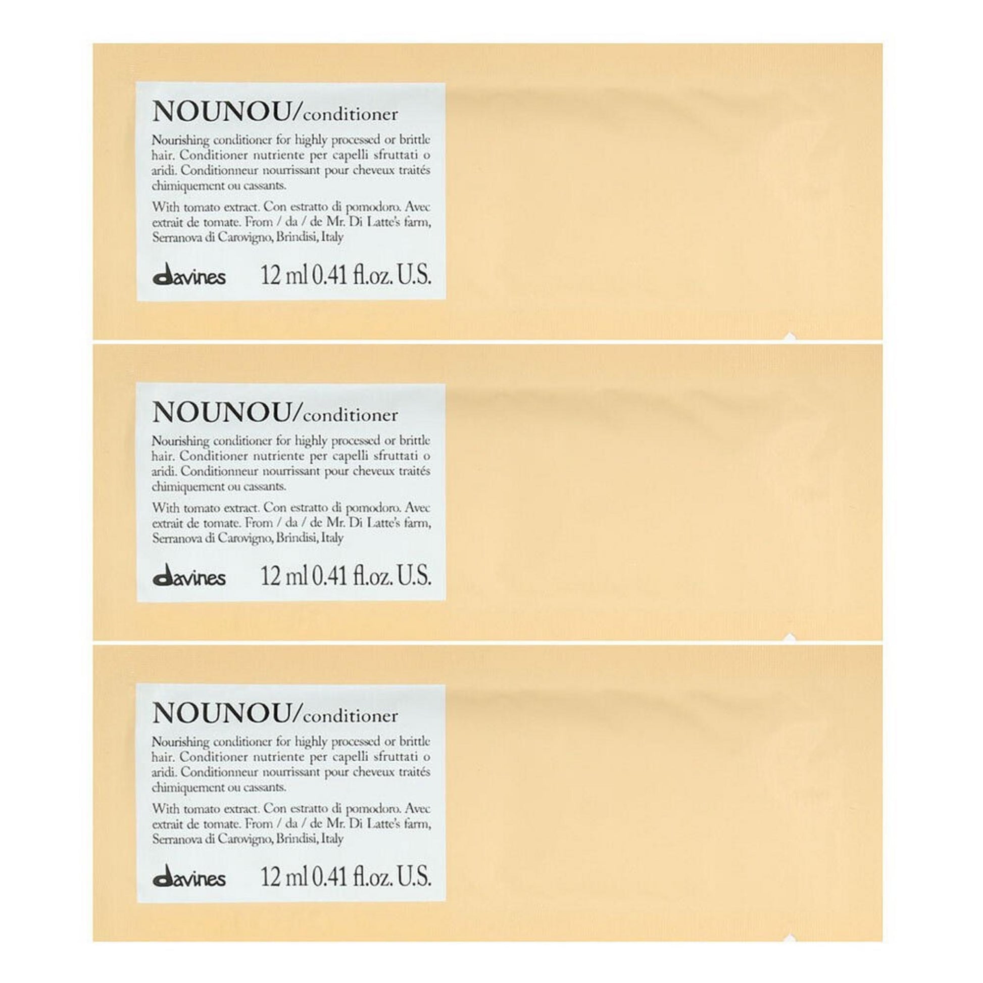 Davines Davines, Nounou, Haarspülung, Nahrhaft, 12 stk, 12 ml Regular