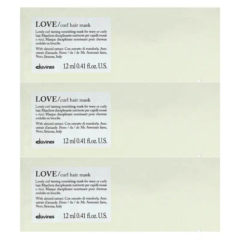 Davines Davines, Love, Haarbehandlungs-Crememaske, 12 stk, 12 ml Regular
