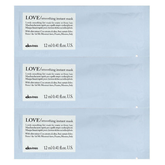Davines Davines, Love Smoothing, Haarbehandlungs-Crememaske, 12 stk, 12 ml Regular