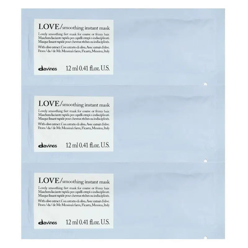 Davines Davines, Love Smoothing, Haarbehandlungs-Crememaske, 12 stk, 12 ml Regular