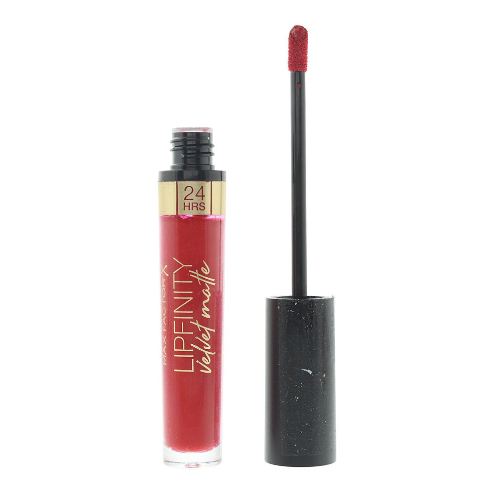 Max Factor Max Factor, Lipfinity Velvet Matte, Flüssiger Lippenstift, 025 Roter Luxus, 3.5 ml Regular