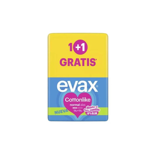 EVAX EVAX Cottonlike Alas Normal 19 Slipeinlagen 19 Stück Kosmetik