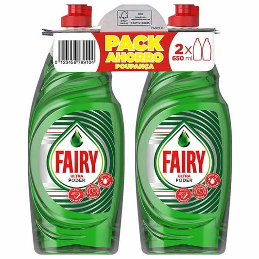 FAIRY Ultra Puder 2X650 ml
