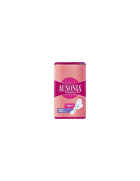 AUSONIA Ultrafina Plus Super Slipeinlagen mit Flügeln 14 Stück Kosmetik