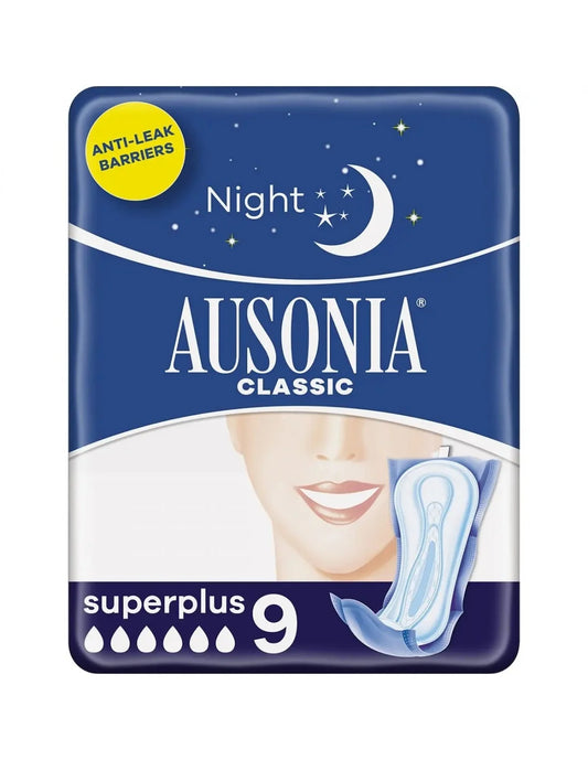 AUSONIA AUSONIA Azul Noche Superplus Damenbinden 9 Stück Kosmetik