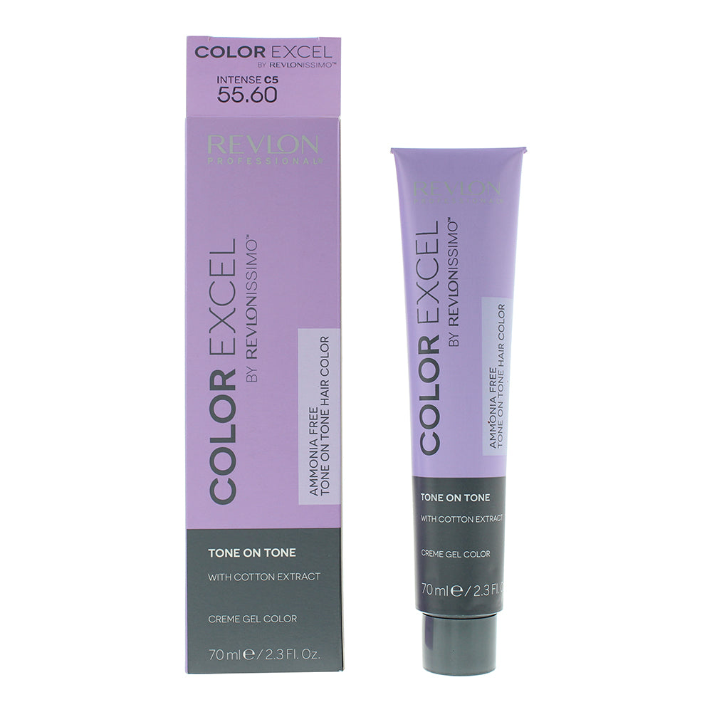 Revlon Color Excel Demi-permanente Haarfarbe 55.60 Intense Dark Red – 70 ml für strahlende Farbintensität