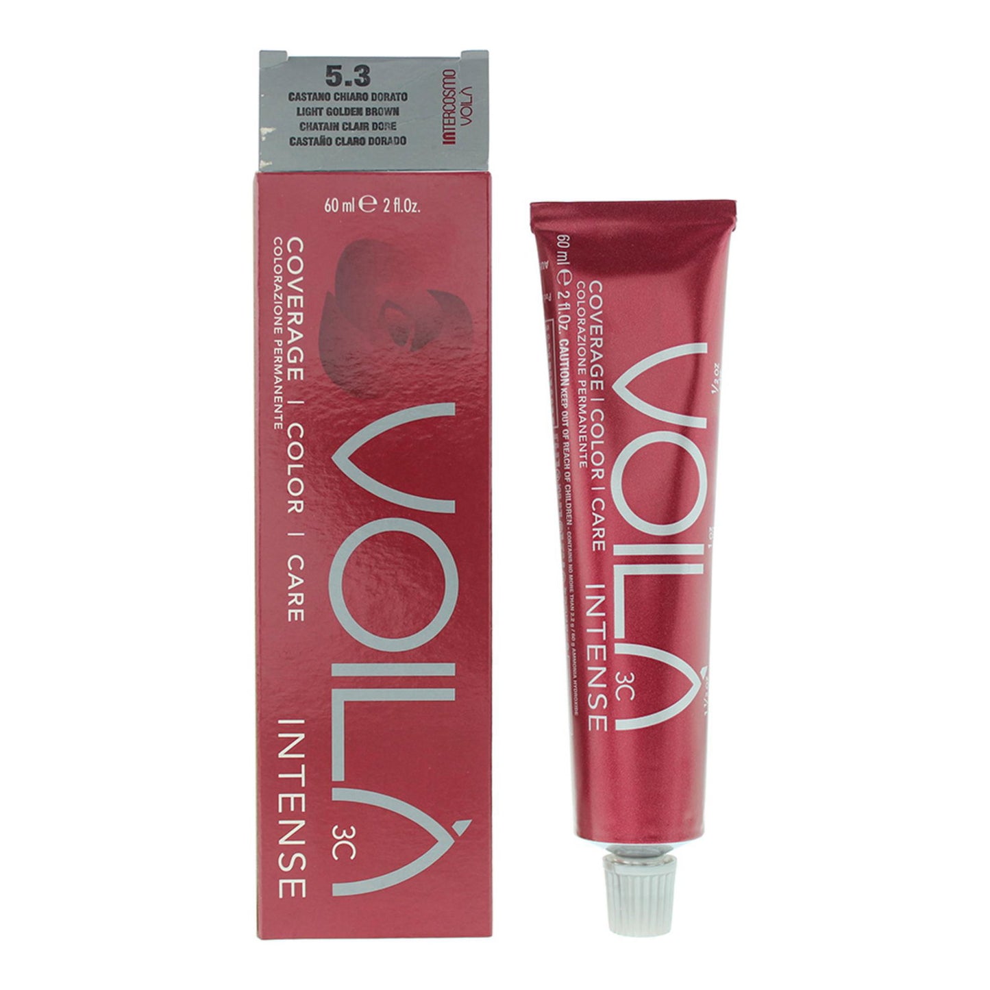Intercosmo Intercosmo, Voila 3C Intense, Permanente Haarfarbe, 5.3 Light Golden Brown, 60 ml Regular