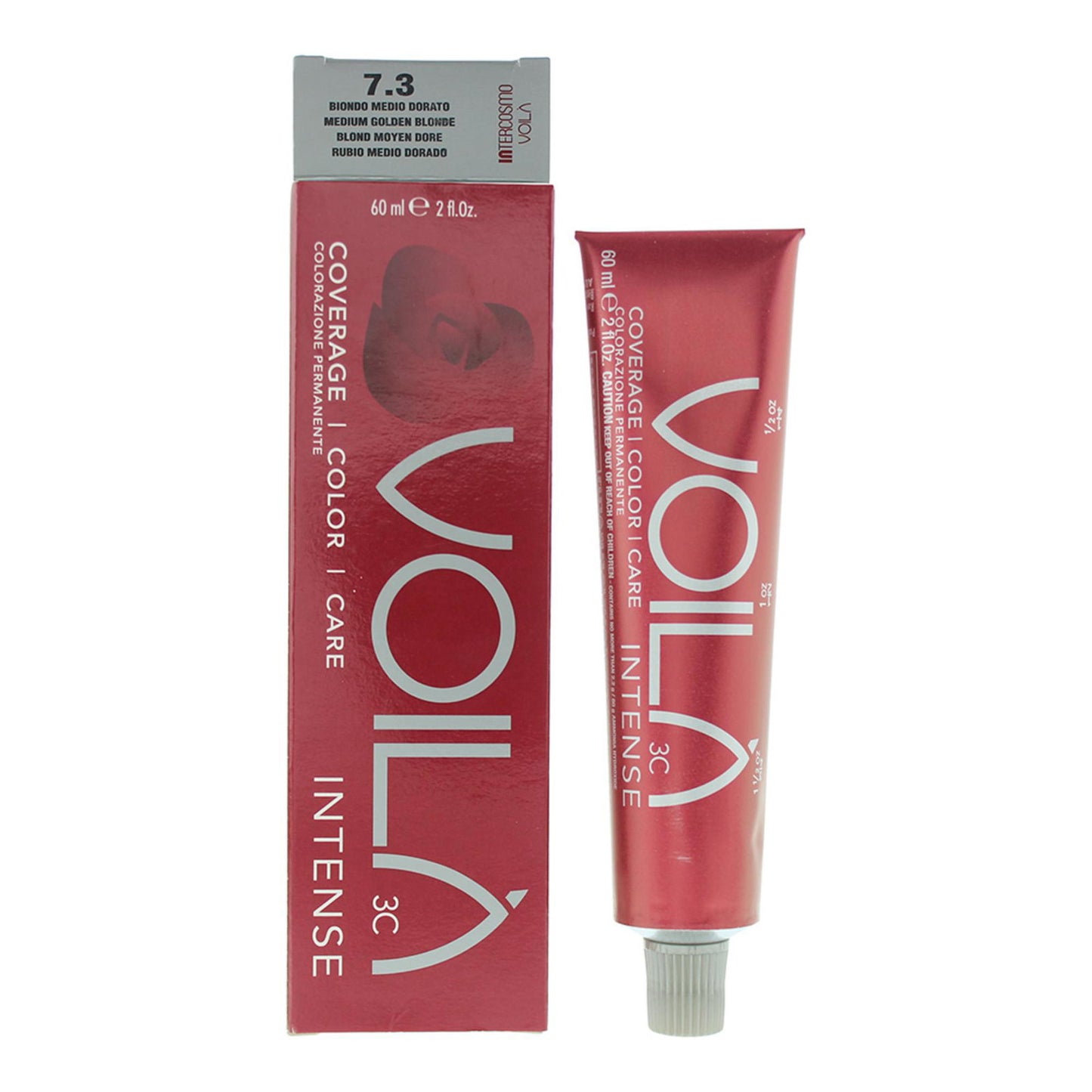 Intercosmo Intercosmo, Voila 3C Intense, Permanente Haarfarbe, 7.3 Medium Golden Blonde, 60 ml Regular