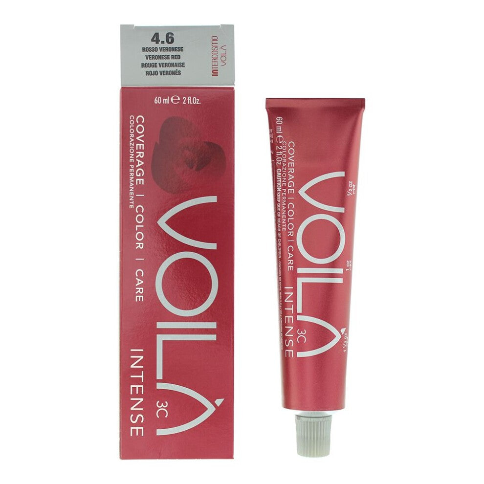 Intercosmo Intercosmo, Voila 3C Intense, Permanente Haarfarbe, 4.6 Veronese Red, 71 ml Regular