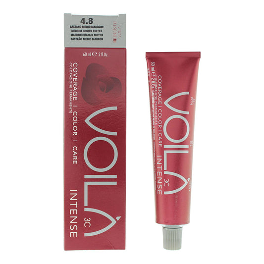 Intercosmo Intercosmo, Voila 3C Intense, Wasser, Permanente Haarfarbe, 4.8 Medium Brown Toffee, 60 ml Regular