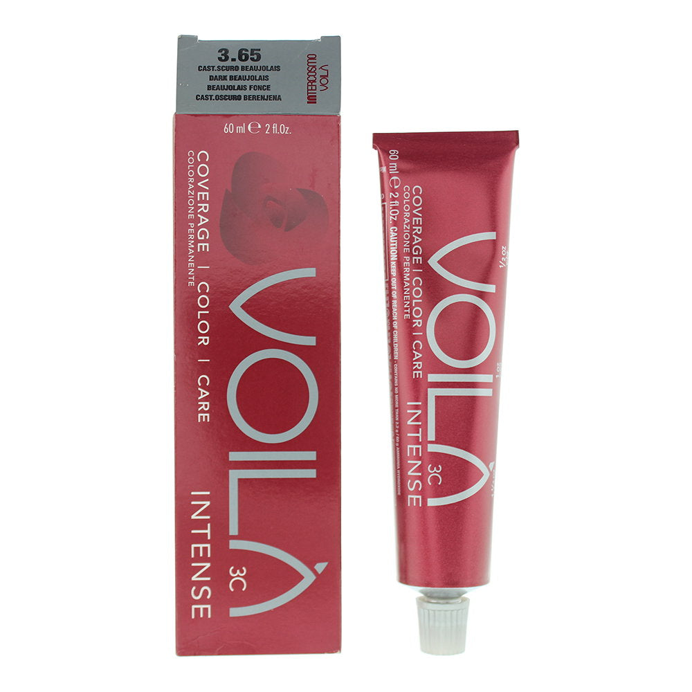 Intercosmo Intercosmo, Voila 3C Intense, Permanente Haarfarbe, 3.65 Dark Beaujolais, 60 ml Regular
