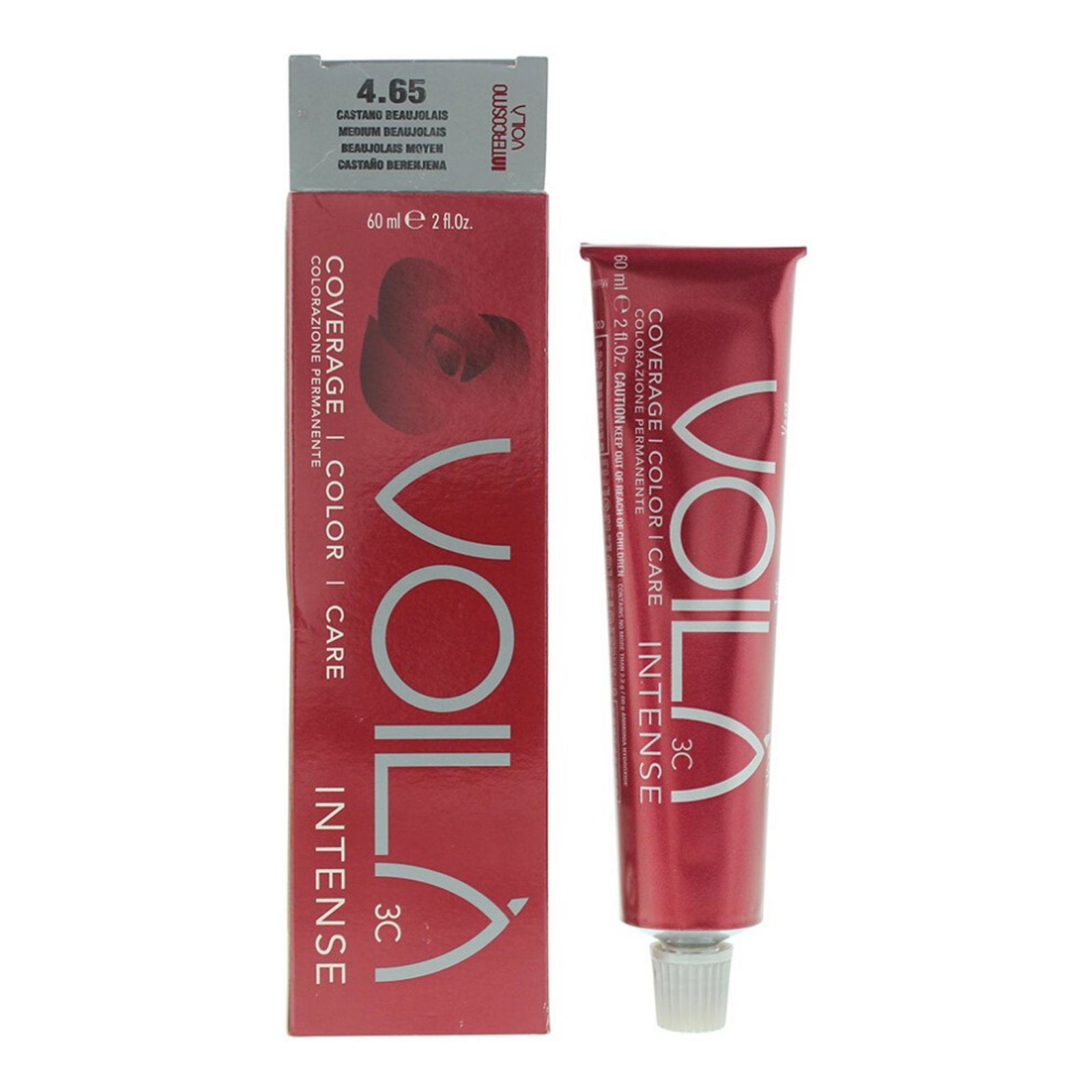 Intercosmo Intercosmo, Voila 3C Intense, Permanente Haarfarbe, 4.65 Medium Beaujolais, 60 ml Regular