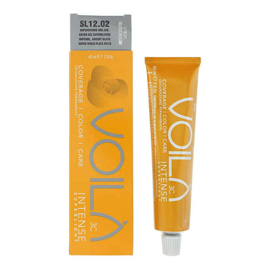 Intercosmo Intercosmo, Voila 3C Intense Superlight, Permanente Haarfarbe, 12.02 Silver Ice Super Blonde, 60 ml Regular