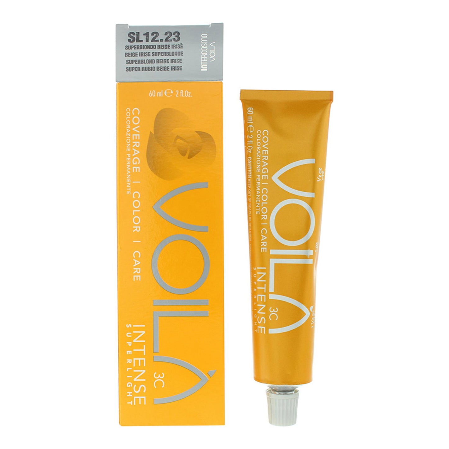 Intercosmo Intercosmo, Voila 3C Intense, Haarfarben-Creme-Maske, SL12.23 Beige Irise Superblonde, 60 ml Regular