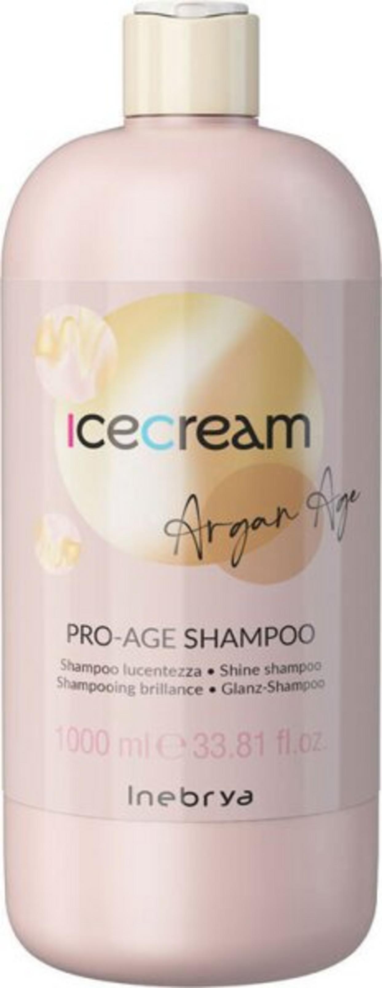 Inebrya Haarshampoo Inebrya, Ice Cream Pro-Age, Hair Shampoo, Shine, 1000 ml Regular