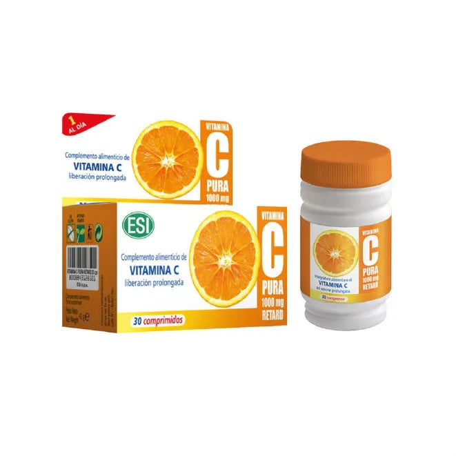 ESI ESI Vitamina C Pura 1000 mg Retard 30 Tabletten Nahrungsergänzung Kosmetik
