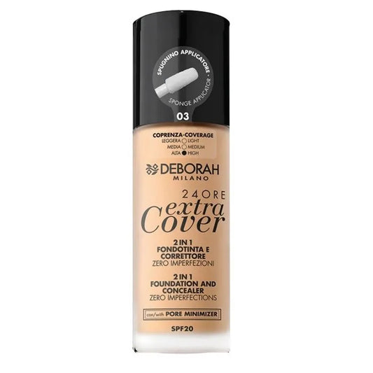 Deborah Milano 24 Ore Extra Cover 2 En 1 Spf20 03 30 ml