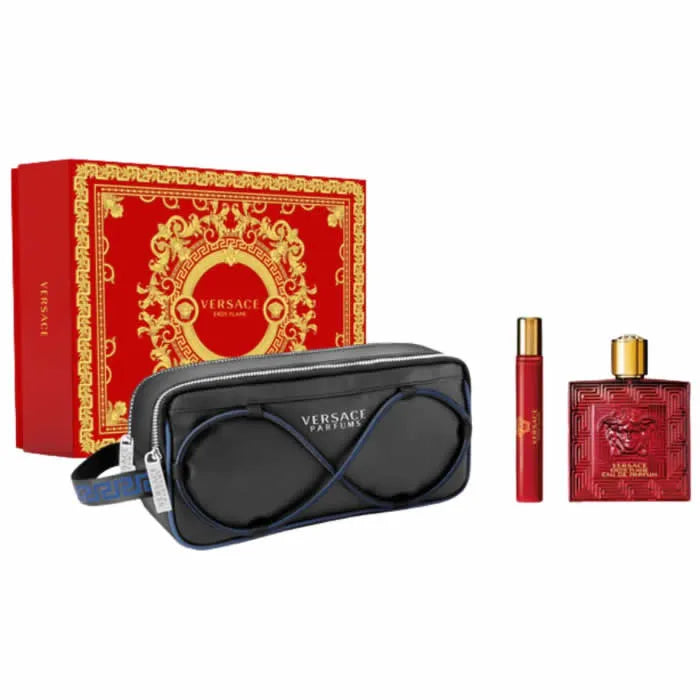 VERSACE Versace Eros Flame Eau de Parfum Spray 100 ml Set 3 Artikel Parfüm
