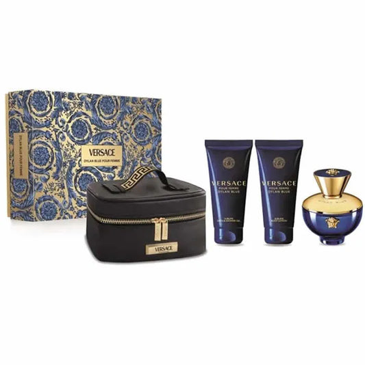 VERSACE VERSACE Pour Femme Dylan Blue Eau de Parfum Spray 100 ml Set 3 Artikel Parfüm
