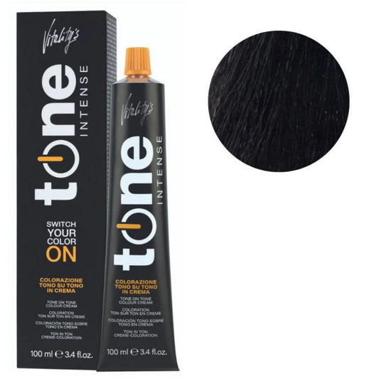 Vitality`s Tone Intense Semi-permanente Haarfarbe 1/0 Black 100 ml