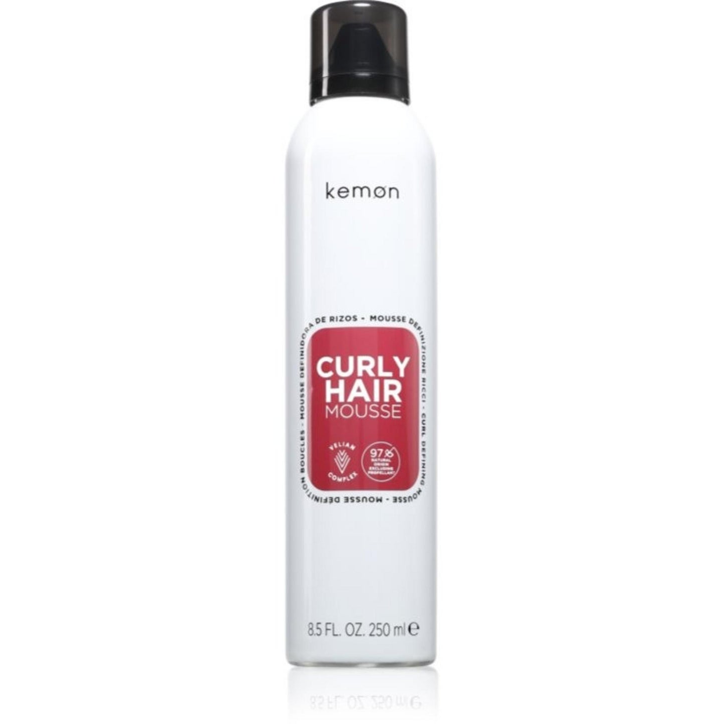 Kemon Kemon, Curly Hair Mousse, Haarstyling-Mousse, Volumen, Mittel, 250 ml Regular