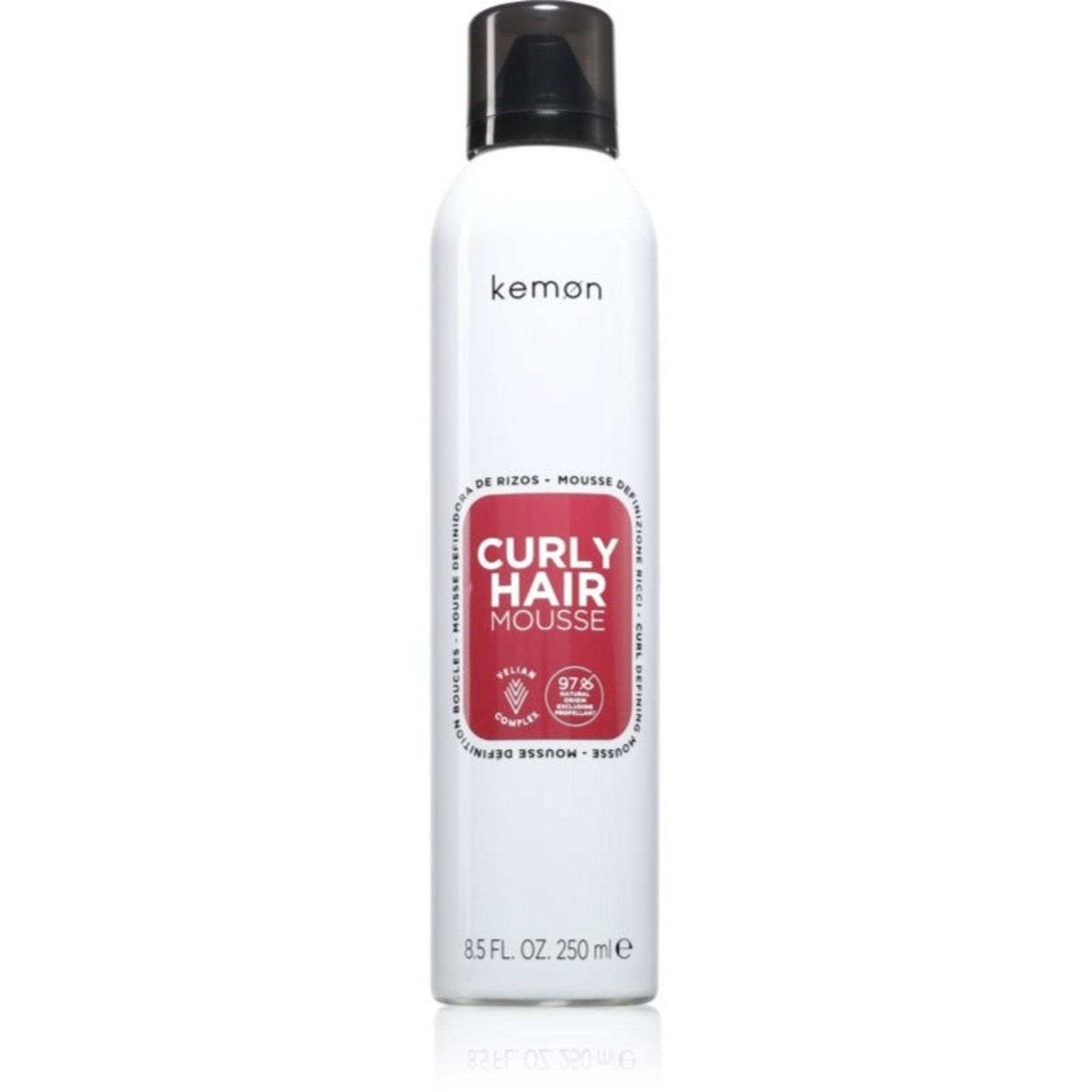 Kemon Kemon, Curly Hair Mousse, Haarstyling-Mousse, Volumen, Mittel, 250 ml Regular