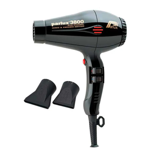 PARLUX PARLUX Haartrockner 3800 Ionic Ceramic Schwarz professioneller Föhn mit Haarpflege