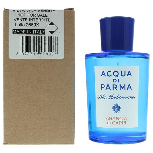 Acqua di Parma Acqua di Parma, Blu Mediterraneo Arancia di Capri, Eau de Toilette, Unisex, 150 ml *Tester
