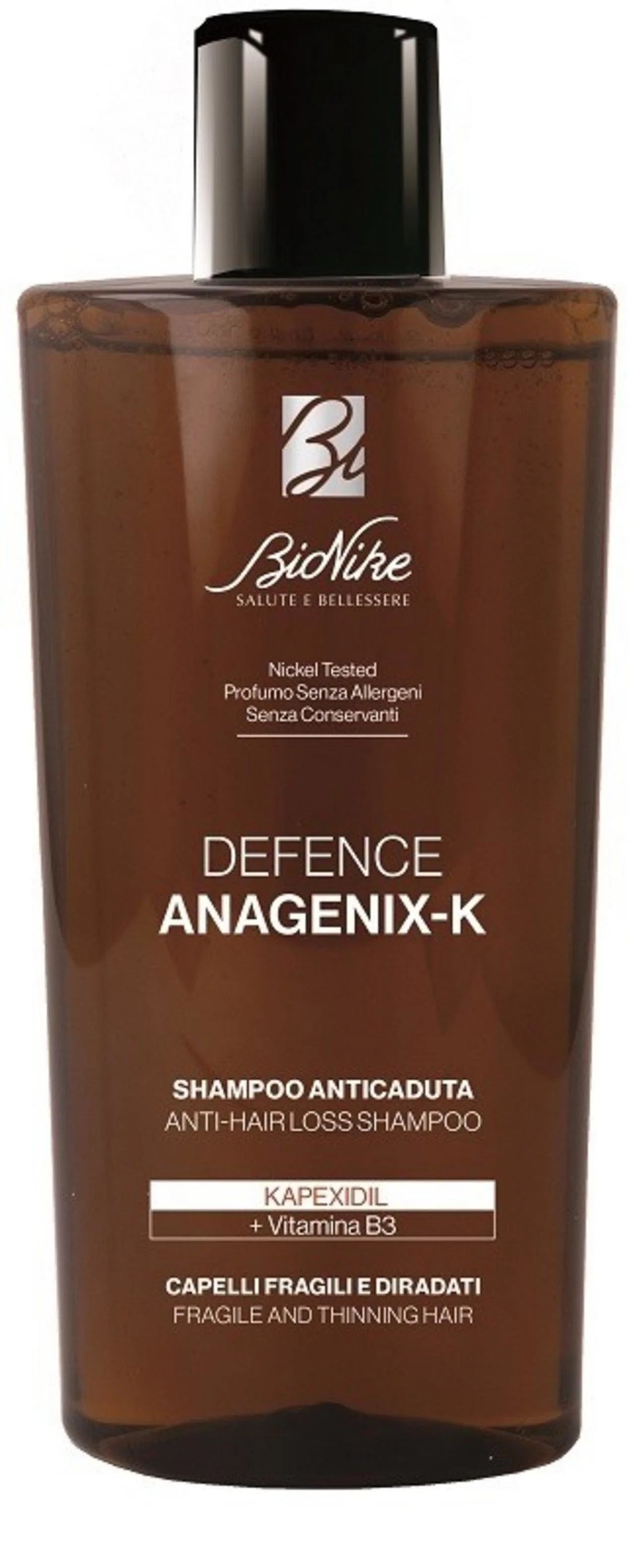 BioNike Haarshampoo BioNike, Defense Anagenix-K, Hair Shampoo, Anti-Hair Loss & Strengthening, 200 ml Regular