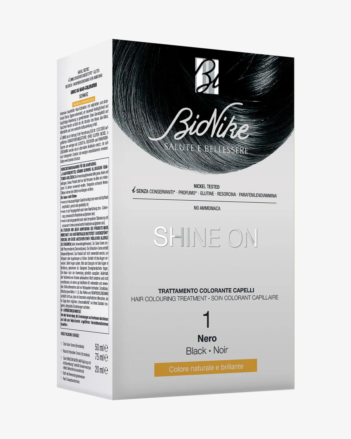 BioNike BioNike, Shine On, Permanente Haarfarbe, 4.05 Chocolate Brown, 145 ml Regular