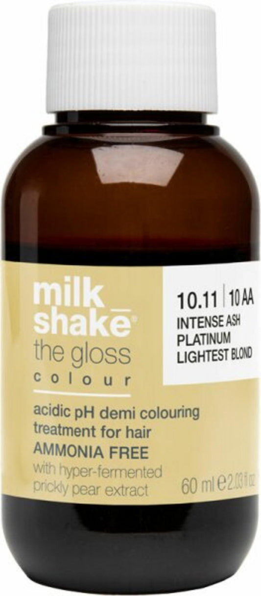 Milk Shake Milk Shake, The Gloss Acidic pH Demi-Permanent Colour 10.1, Demi-permanente Haarfarbe, 10.1 Platinum Blonde, 60 ml