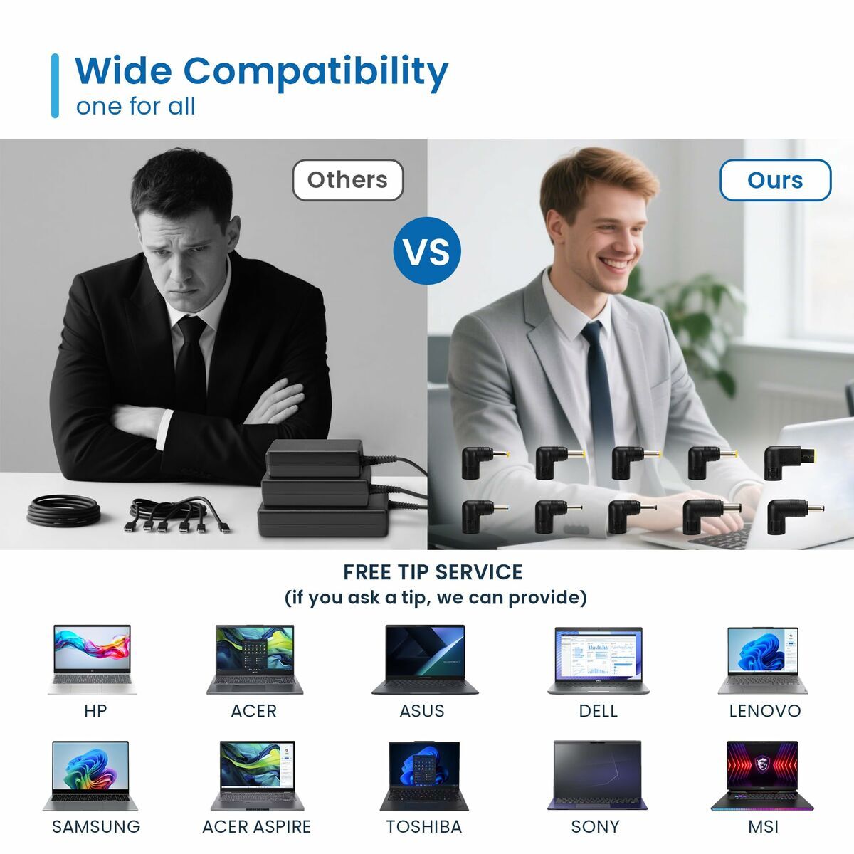 Ewent Laptopladekabel Ewent Ew3968 65 W