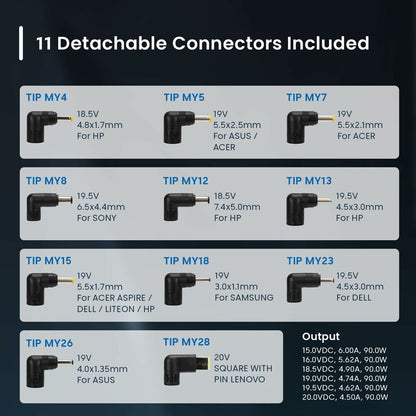 Ewent Laptopladekabel Ewent Ew3969 90 W