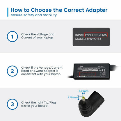 Ewent Laptopladekabel Ewent Ew3969 90 W