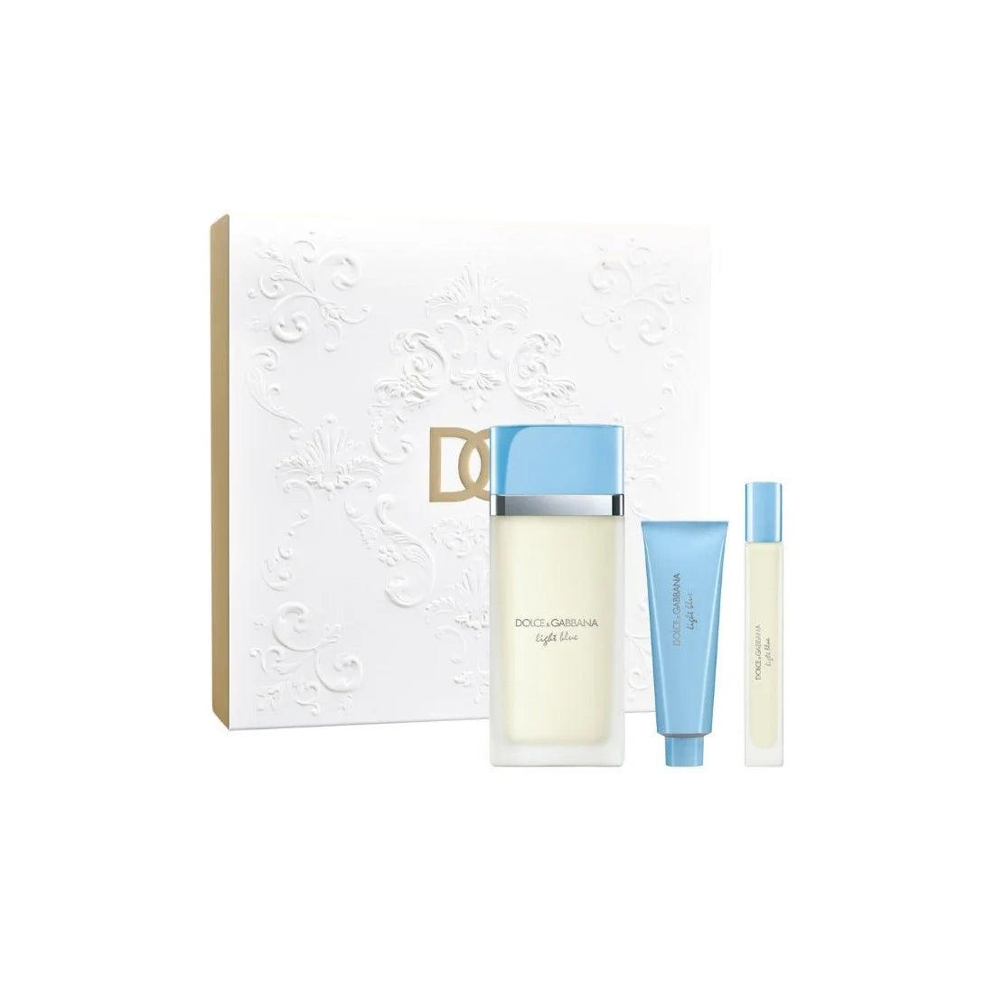DOLCE & GABBANA DOLCE & GABBANA Light Blue Set Eau de Toilette 100ml Körpermilch 50ml Travel Spray 10ml Kosmetik