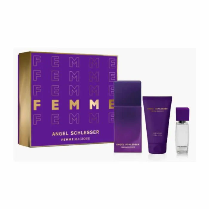 ANGEL SCHLESSER Angel Schlesser Femme Magique Eau de Toilette Spray 100 ml 3-teiliges Set Parfüm