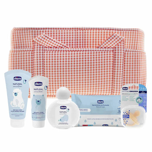 CHICCO MimosBox Organizer Korb Set 6-teilig Rosa Kosmetik Aufbewahrung