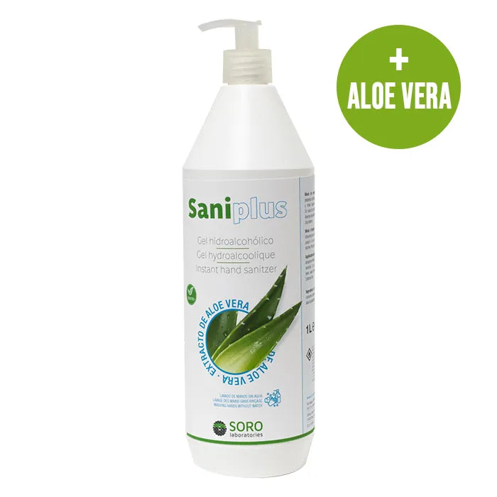 SANIPLUS Hydroalkoholisches Gel zur Handdesinfektion mit Aloe Vera 1 Liter