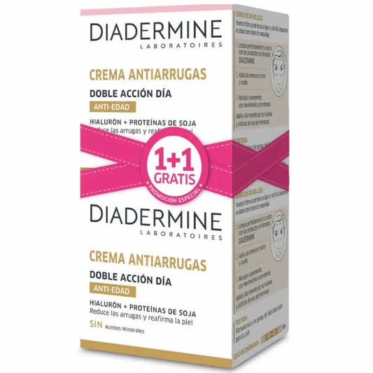 DIADERMINE DIADERMINE Double Action Anti Wrinkle Tagescreme 50 ml Set 2 Stück Gesichtscreme