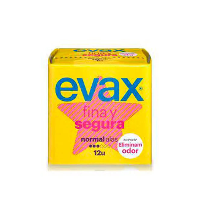 EVAX EVAX Thin Safe Binden mit Flügeln Normal 12 Stück Kosmetik