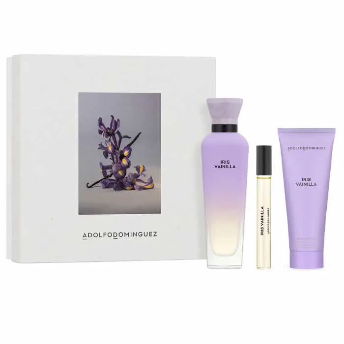 ADOLFO DOMINGUEZ ADOLFO DOMINGUEZ Iris Vainilla Eau de Parfum Spray 120 ml Set 3 Artikel Parfüm