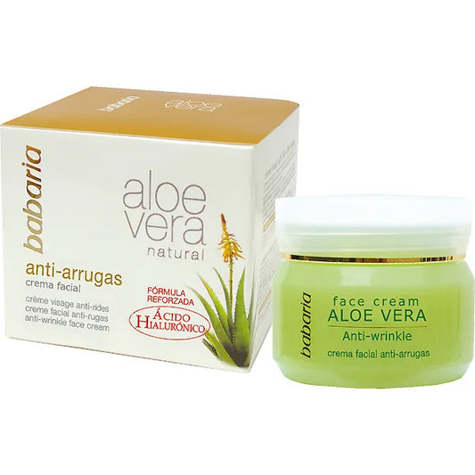 BABARIA Natural Anti Wrinkle Gesichtscreme mit Aloe Vera 50 ml