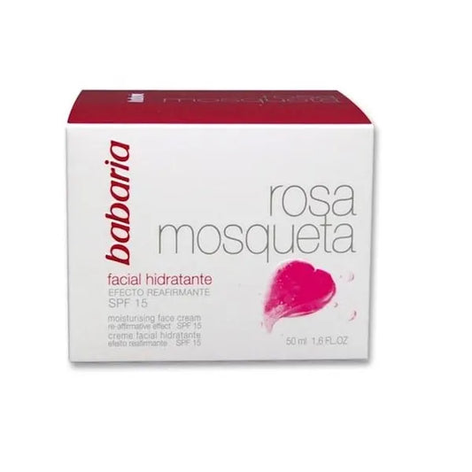 BABARIA BABARIA Gesichtscreme 24 Stunden Feuchtigkeit mit Hagebuttenöl und LSF 15 50 ml