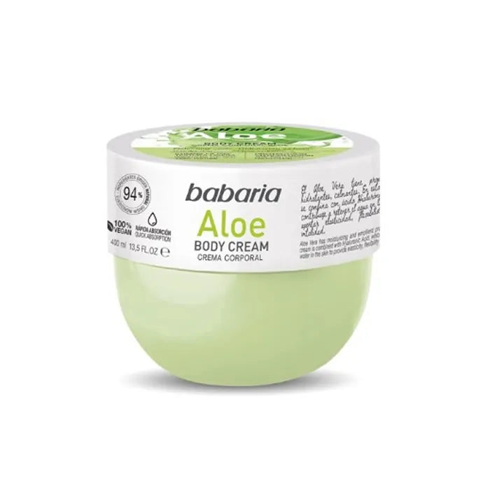 BABARIA BABARIA Aloe Körpercreme 400 ml pflegende Feuchtigkeitscreme für den Körper