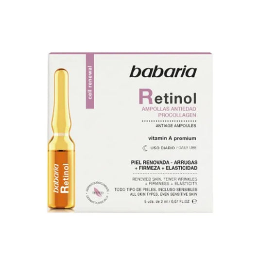 BABARIA Retinol Anti-Aging Ampullen 5 x 2 ml Pflegekonzentrat
