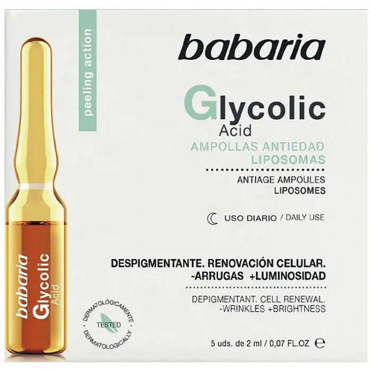BABARIA Glycolic Acid Zell-Erneuerungs-Ampullen 5 x 2 ml