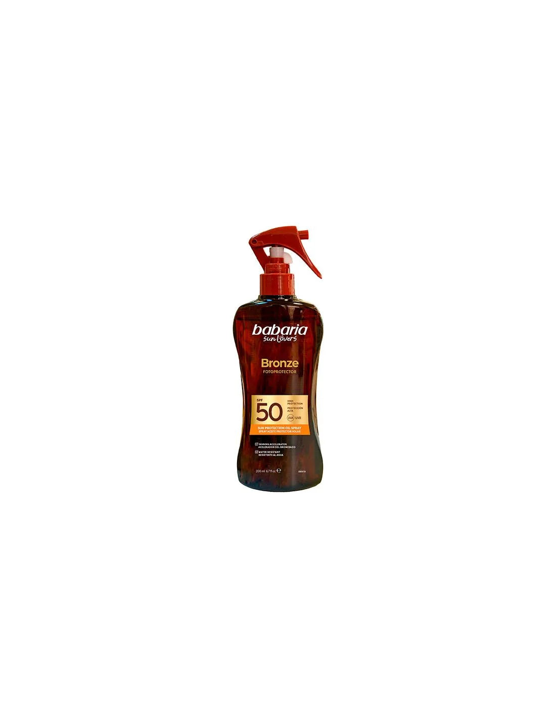 Babaria Sol Bronze Aceite Protector Solar Coco Spray Spf50 200ml