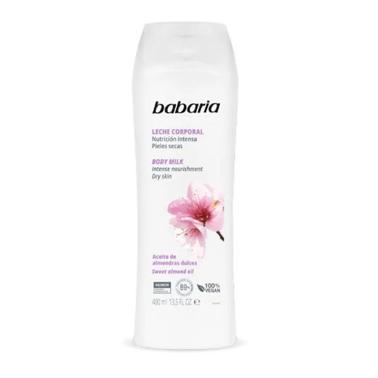 BABARIA Sweet Almonds Body Milk für sehr trockene Haut 400 ml