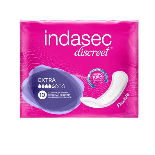 Indasec Dermoseda Compresa Incontinence Extra 10 Pcs